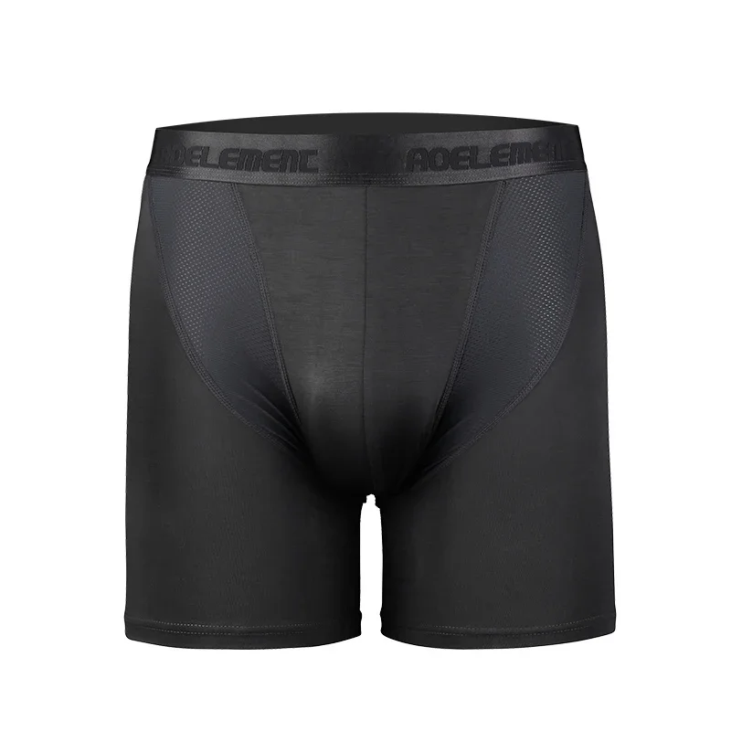 Sportunterwäsche für Herren, Anti-Abrieb-Bein, Modal, professionelle Lauf- und Fitness-Strumpfhose, eng anliegend, lange Beine, schnelltrocknend, plus lange Boxershorts Image