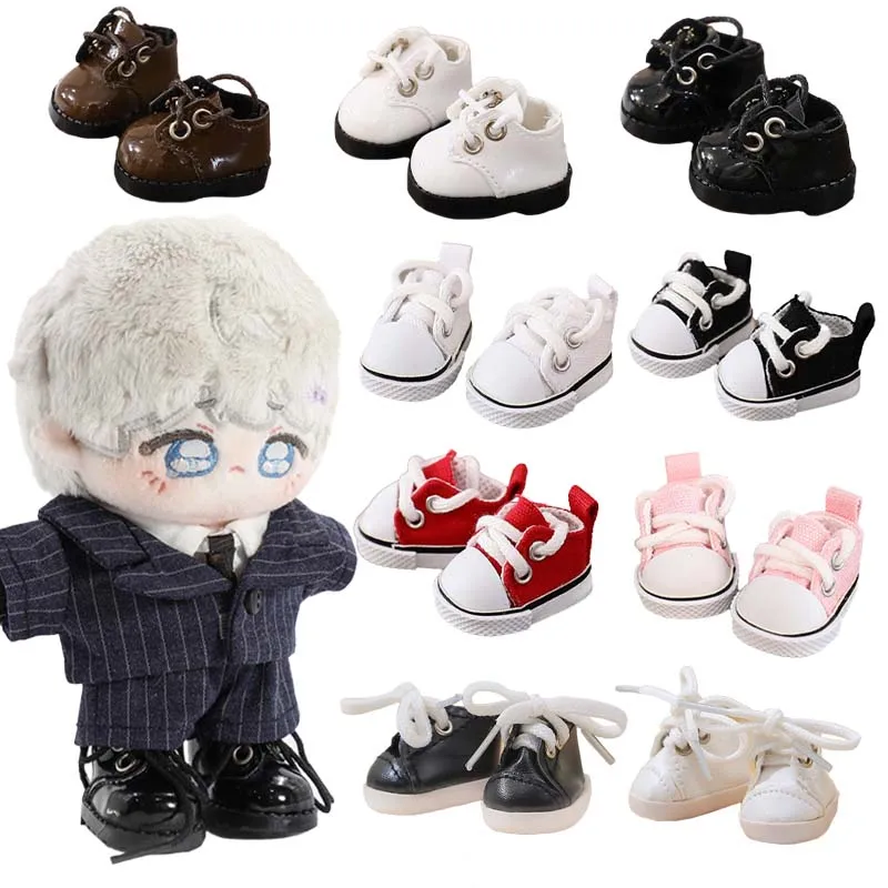 Für 10 cm Baumwolle Puppe Schuhe Puppe Sport Schuh Zubehör Mini Puppe Mode Leder Schuhe Puppen Zubehör DIY Spielzeug