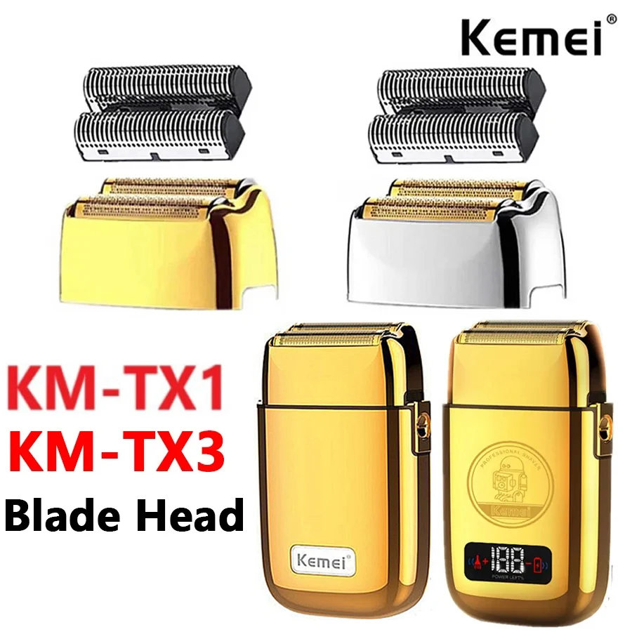 Kemei Professionelles Ersatz-Folien- und Schneidklingen-Set, geeignet für Kemei TX1 Rasierer, Original-Elektrorasierer Image