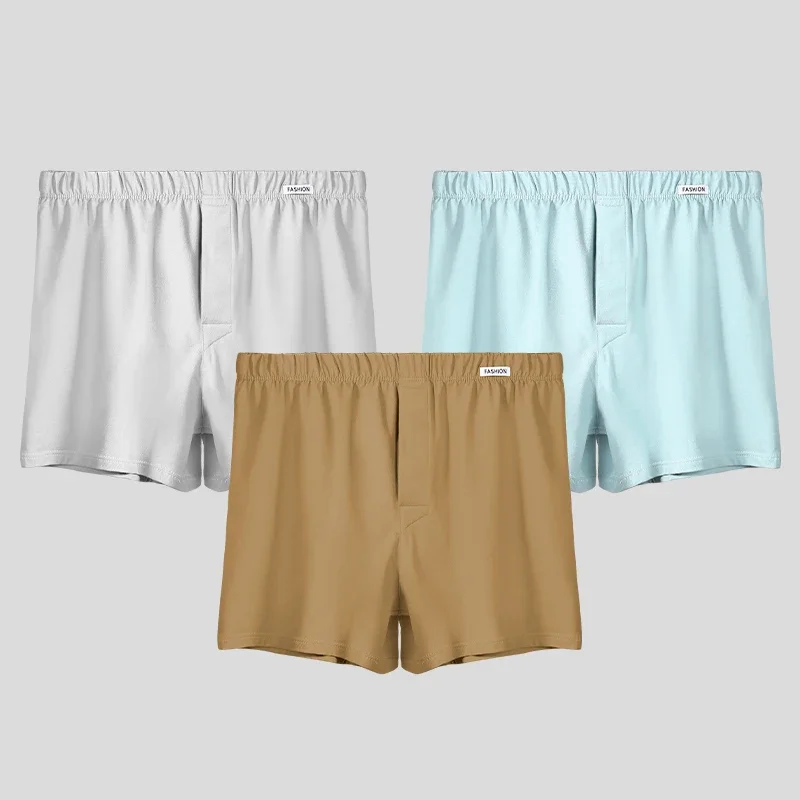 5 Stück Herren-Boxershorts, geeignet für den Heimgebrauch als Schlafshorts. Bequeme Boxershorts aus Baumwolle. Für den Sommer, lockerer Home-Unterpa Image