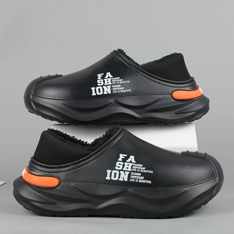 Baumwolle männer Hausschuhe Winter Warme Plüsch Slipper Männer Schuhe Wasserdicht männer Casual Wanderschuhe Indoor Outdoor männer Warme schuhe