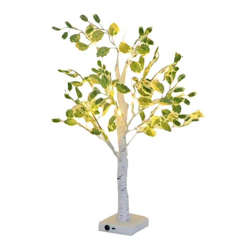 A66Z 1Pc 24LED Simulation Baum Licht Urlaub Geformt Baum Licht Verschiedene Aktivität Szene Dekoration Leuchtenden Baum