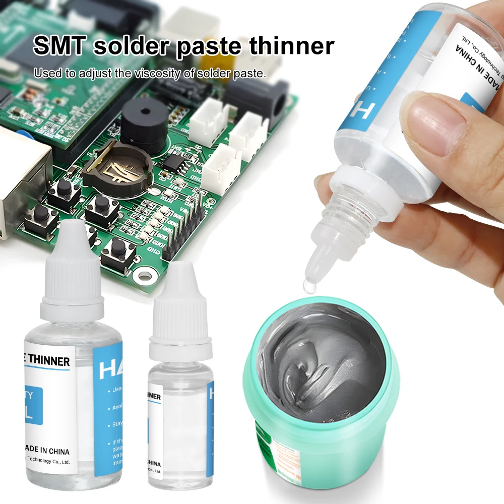 Fabrik SMT-Lötpaste dünner, Lötpaste-Einstellung, Ausdünnung, Verschütten, Lotpaste, Wiederherstellung an seinen ursprünglichen Zustand Image