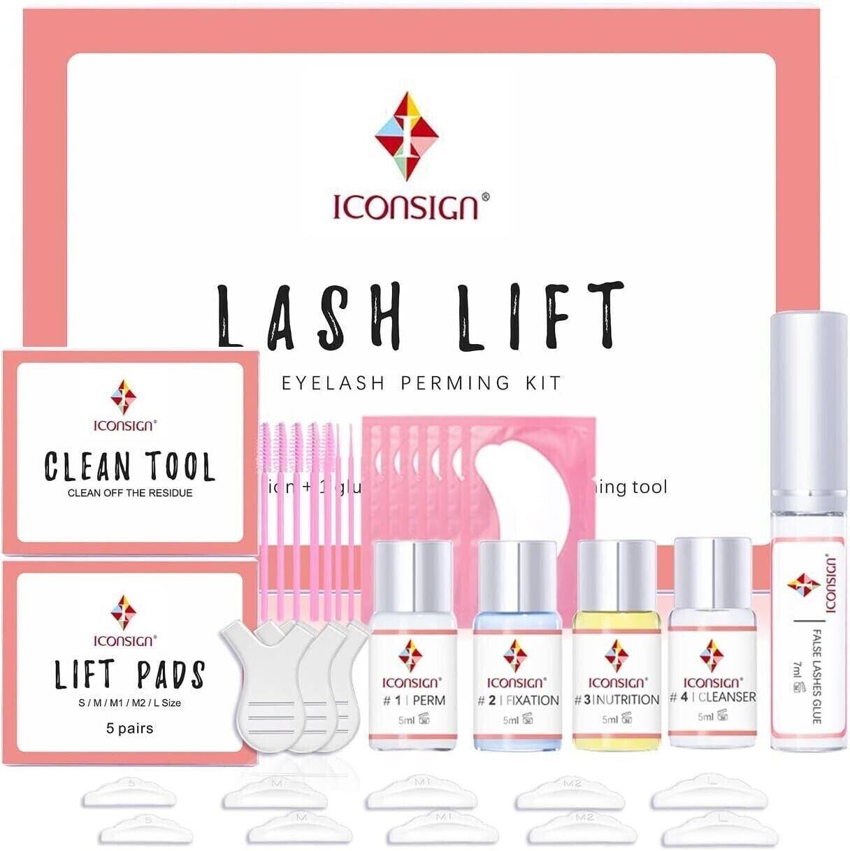 Iconsign Lash Lift Kit permanente Extension ciglia Laminazione sopracciglia Regno Unito