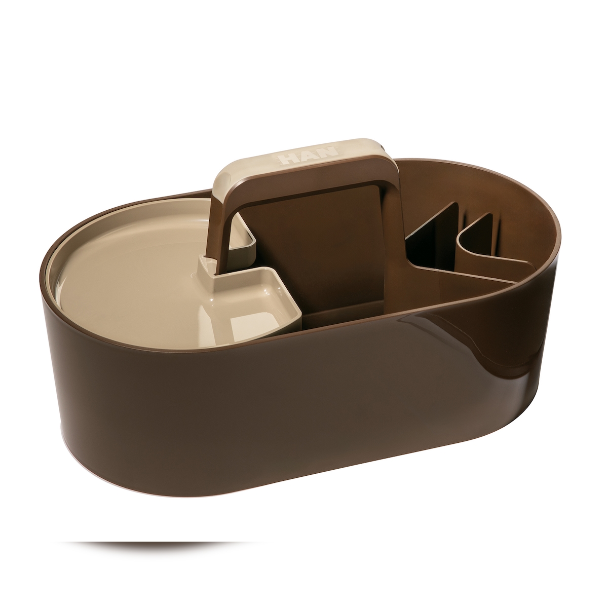 HAN Toolbox LOFT, 4 Fächer, Ablageschale, Tragegriff, braun Image