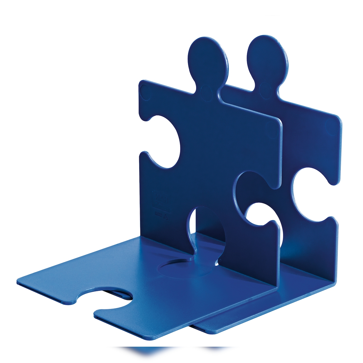 HAN CD-Ständer/Buchstütze PUZZLE, verkettbar, Set mit 2 Stück, blau Image