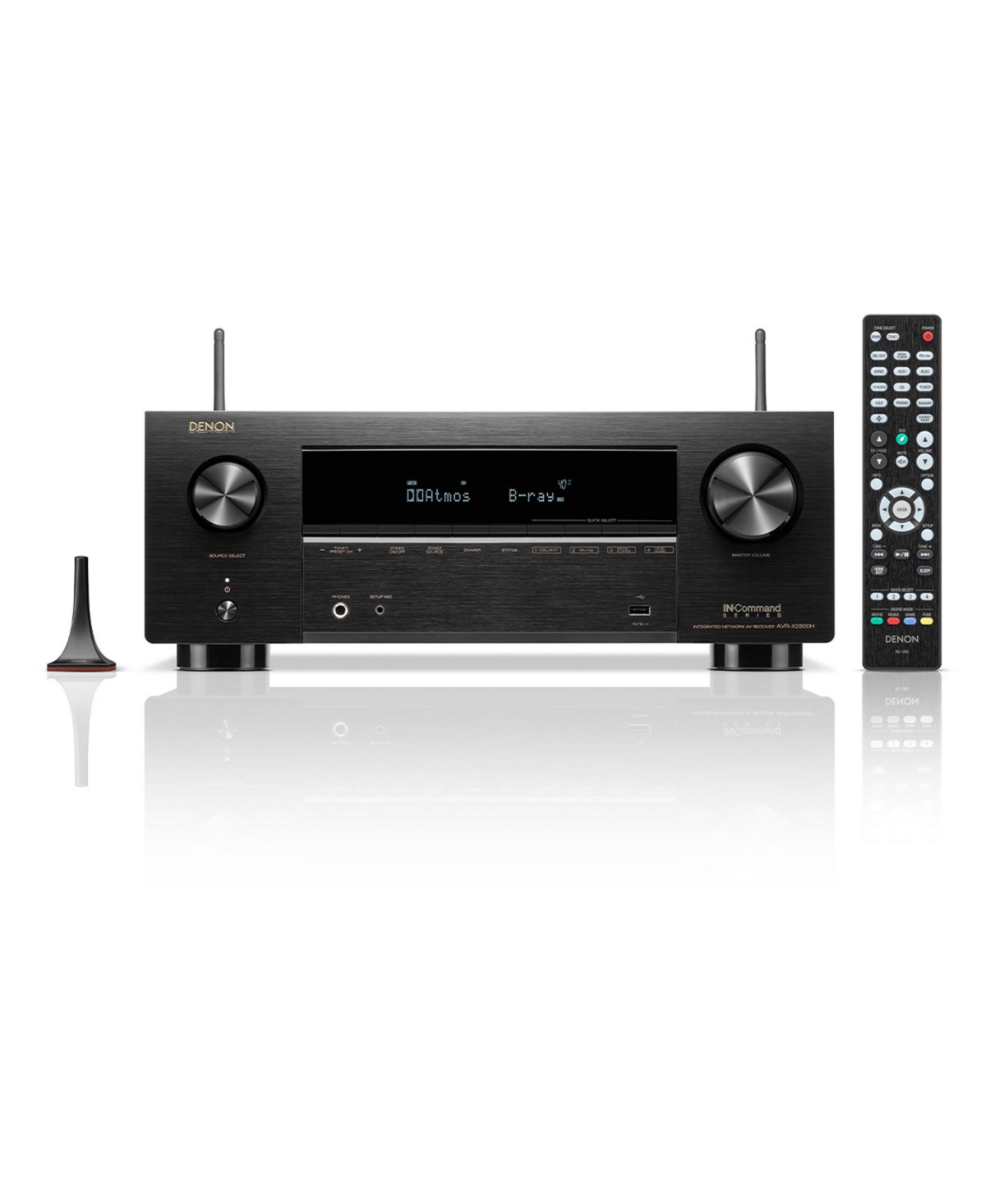 Denon Avr-X2800H 7.2 Channel 8K Home Theater Receiver - Black