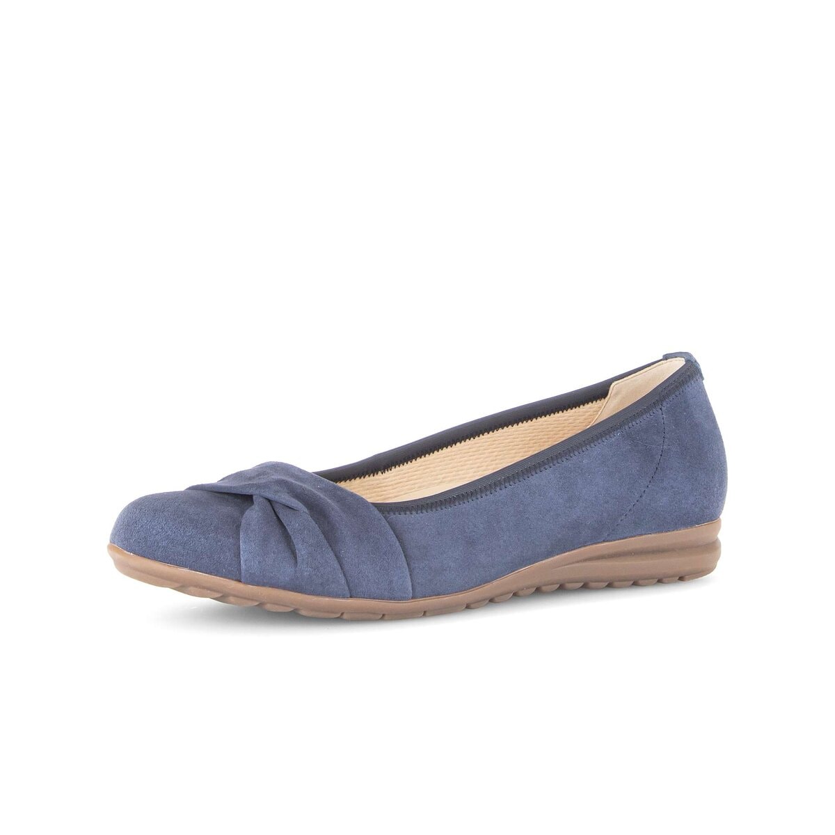 Ballerina GABOR "Sportliche Ballerina", Damen, Gr. 35, blau, Schuhe Ballerina