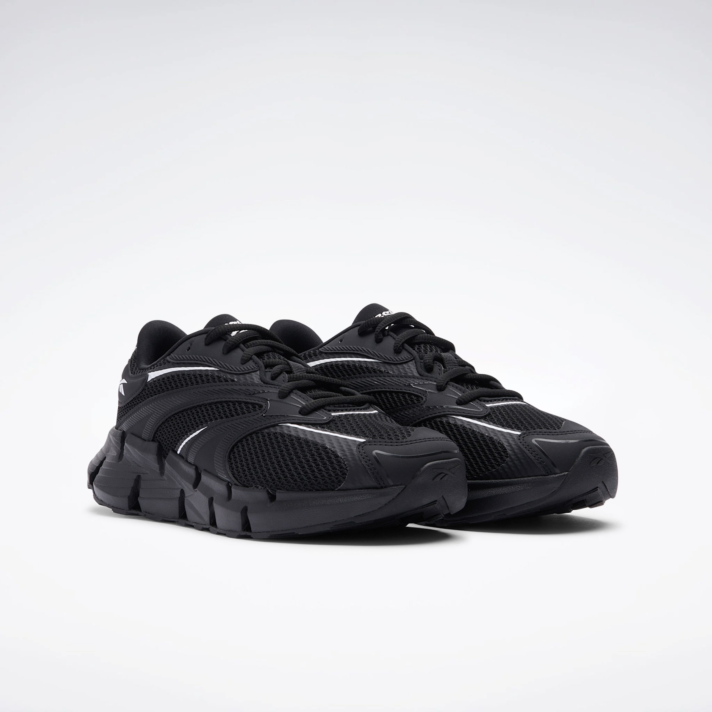 Laufschuh REEBOK "ZIG HYPNOTICA", Damen, Gr. 36,5, schwarz, schwarz, schwarz, Synthetik, Textil, Schuhe Laufschuh