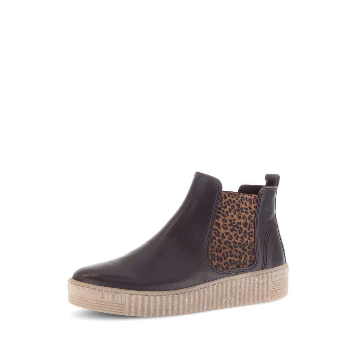 Chelseaboots GABOR "Chelsea Boot Glattleder", Damen, Gr. 36, braun, Schuhe Chelseaboots