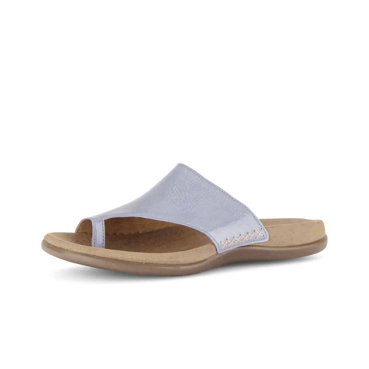 Zehentrenner GABOR "Zehentrenner", Damen, Gr. 39, blau, Schuhe Zehentrenner