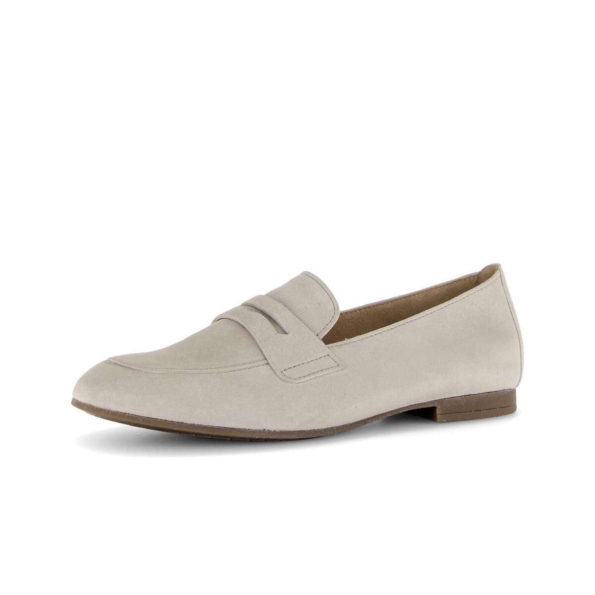 Slipper GABOR "Slipper Rauleder", Damen, Gr. 37, grau, Schuhe Slipper