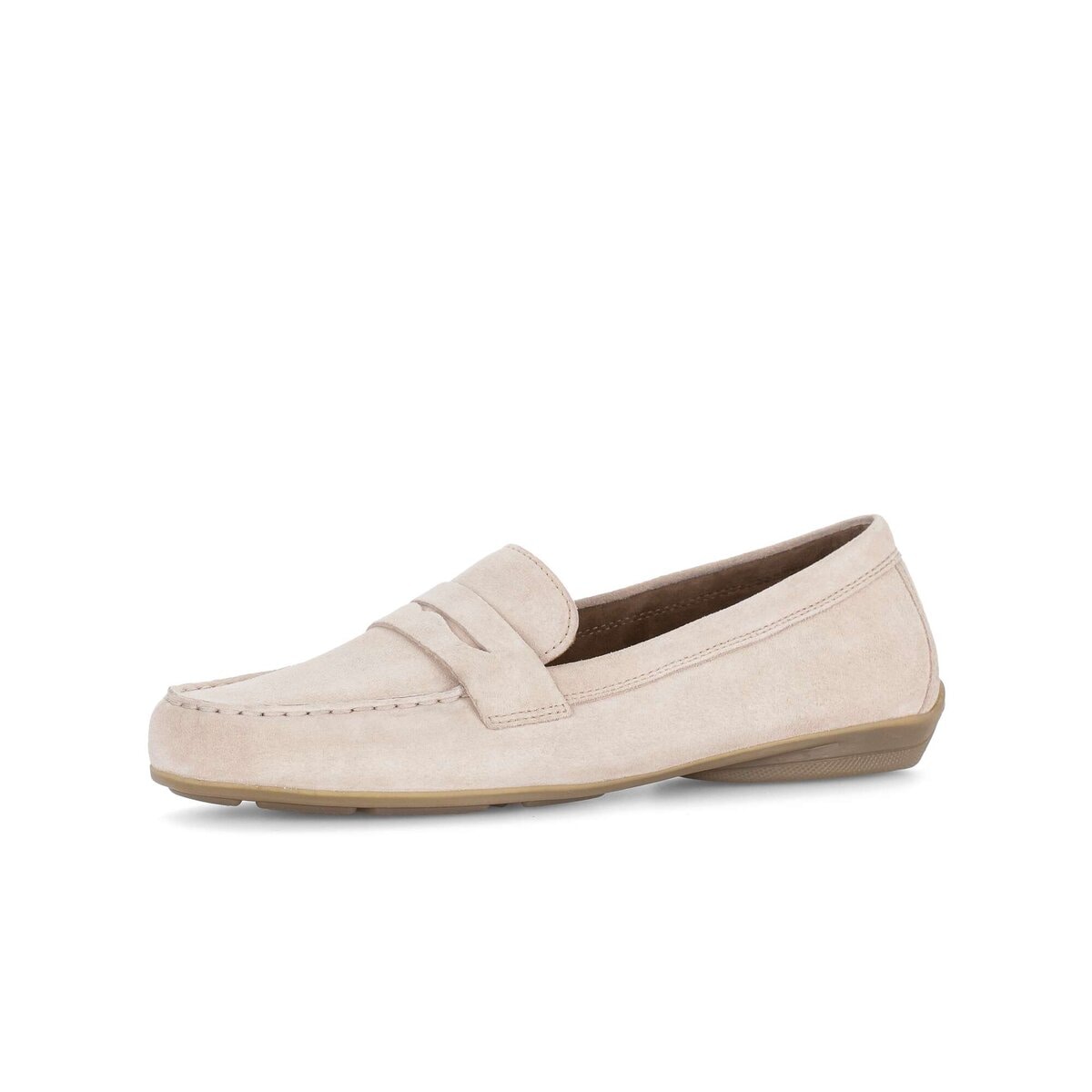 Mokassin GABOR "Mokassin Rauleder", Damen, Gr. 41, rosa, Schuhe Mokassin