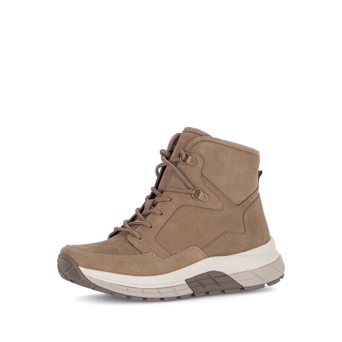 Stiefelette GABOR "Sportliche Stiefelette Rauleder", Damen, Gr. 36, braun, Schuhe Stiefelette