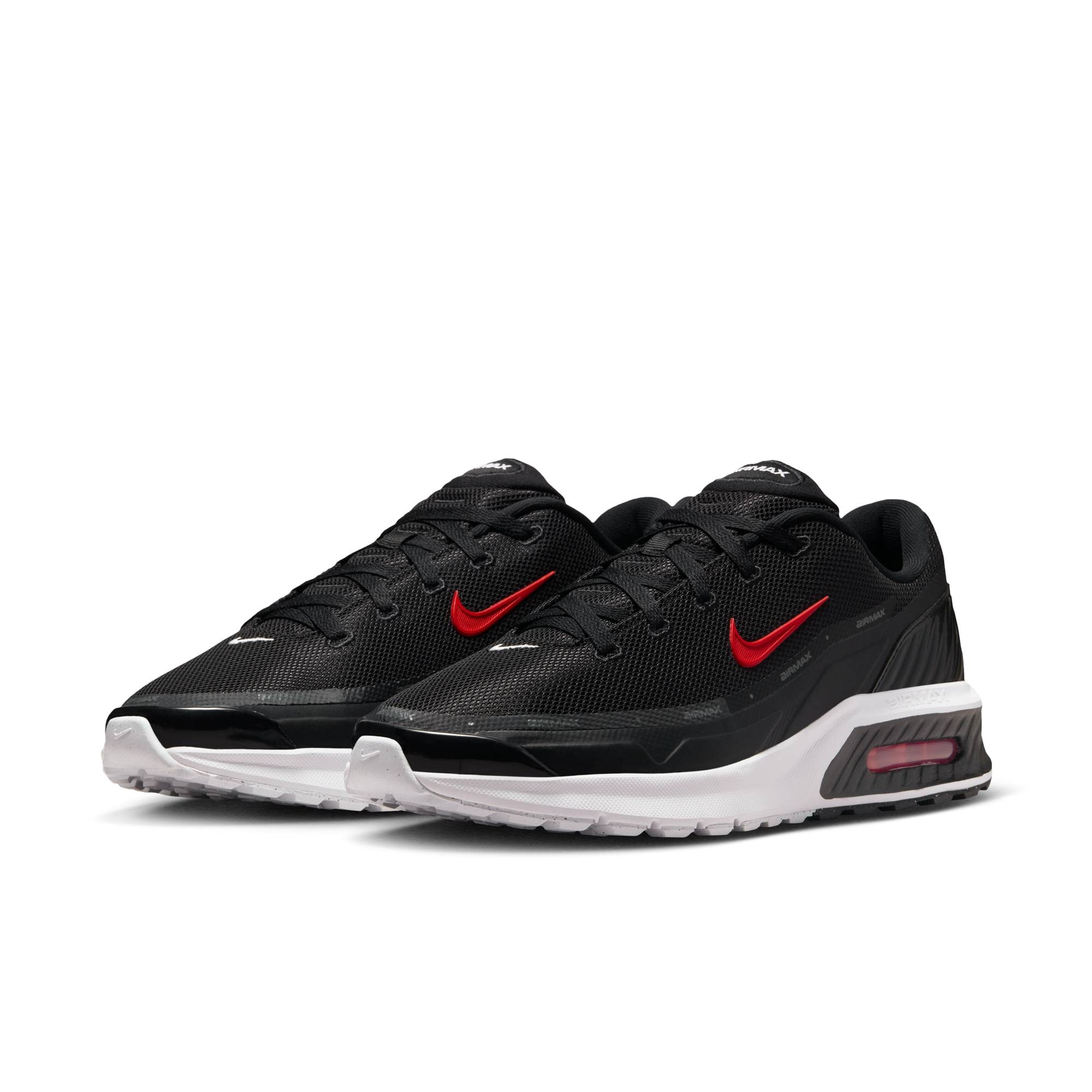 Sneaker NIKE SPORTSWEAR "AIR MAX BIA", Damen, Gr. 46, schwarz, university rot, weiß, anthrazit, Synthetik, Textil, Schuhe Sneaker