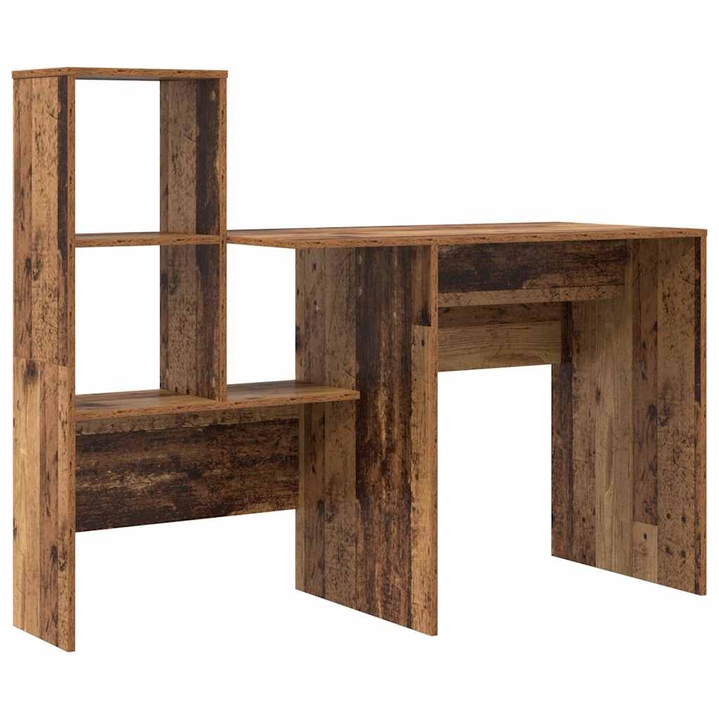vidaXL Schreibtisch Altholz 131,5 x 50 x 106,5 cm Holzwerkstoff Image