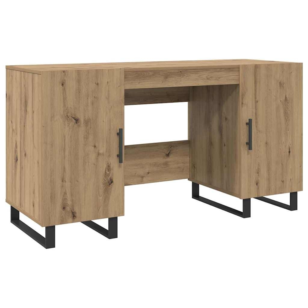 vidaXL Schreibtisch Artisan-Eiche 140 x 50 x 75 cm Holzwerkstoff Image