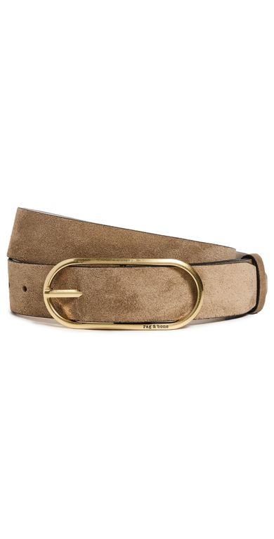 Rounded Rebound Belt - White - Rag & Bone Belts