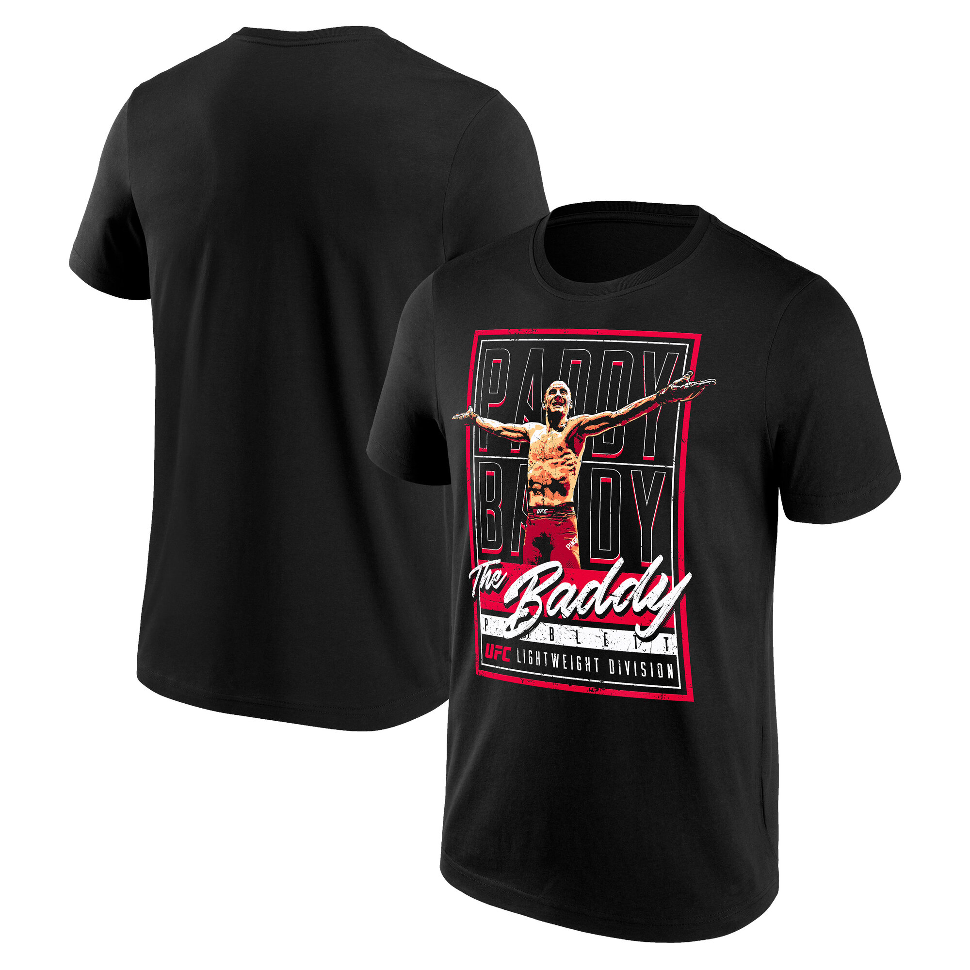 UFC Paddy Pimblett Celebration T-Shirt – Schwarz – Herren Image