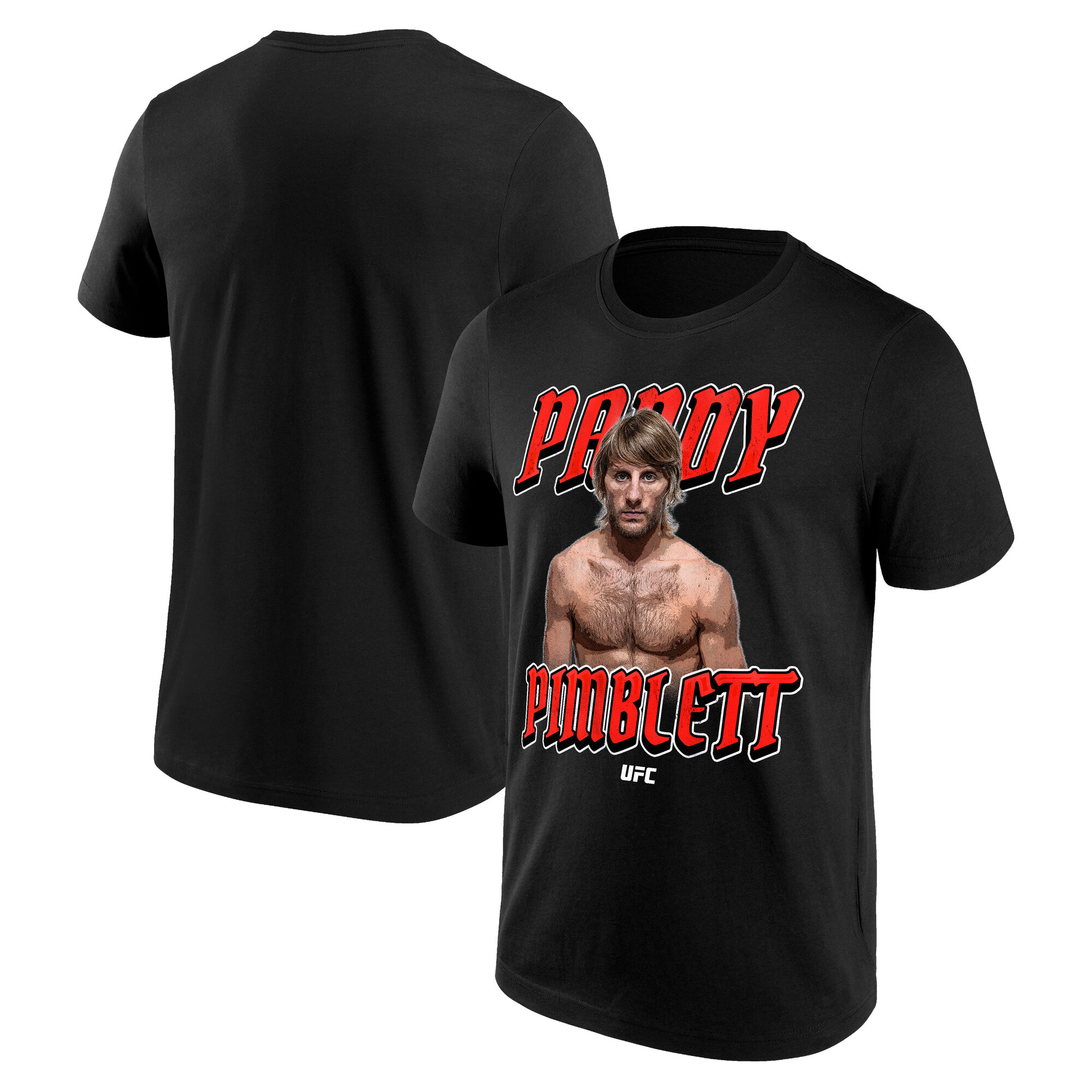 UFC Paddy Pimblett Kämpfer-T-Shirt – Schwarz – Herren Image