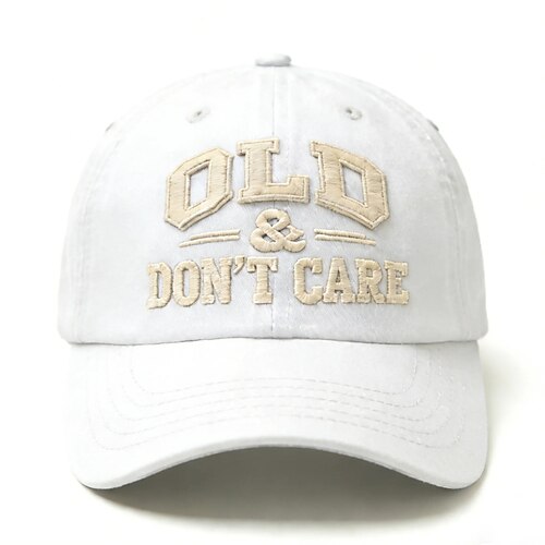 Vintage, abgenutzt, alt „Mir doch egal"-Kappe, klassische Dad-Cap, verstellbare Baseballkappe aus Baumwolle für den Ruhestand, witzige Trucker-Caps mit verstellbarem Riemen für Männer und Frauen, Image