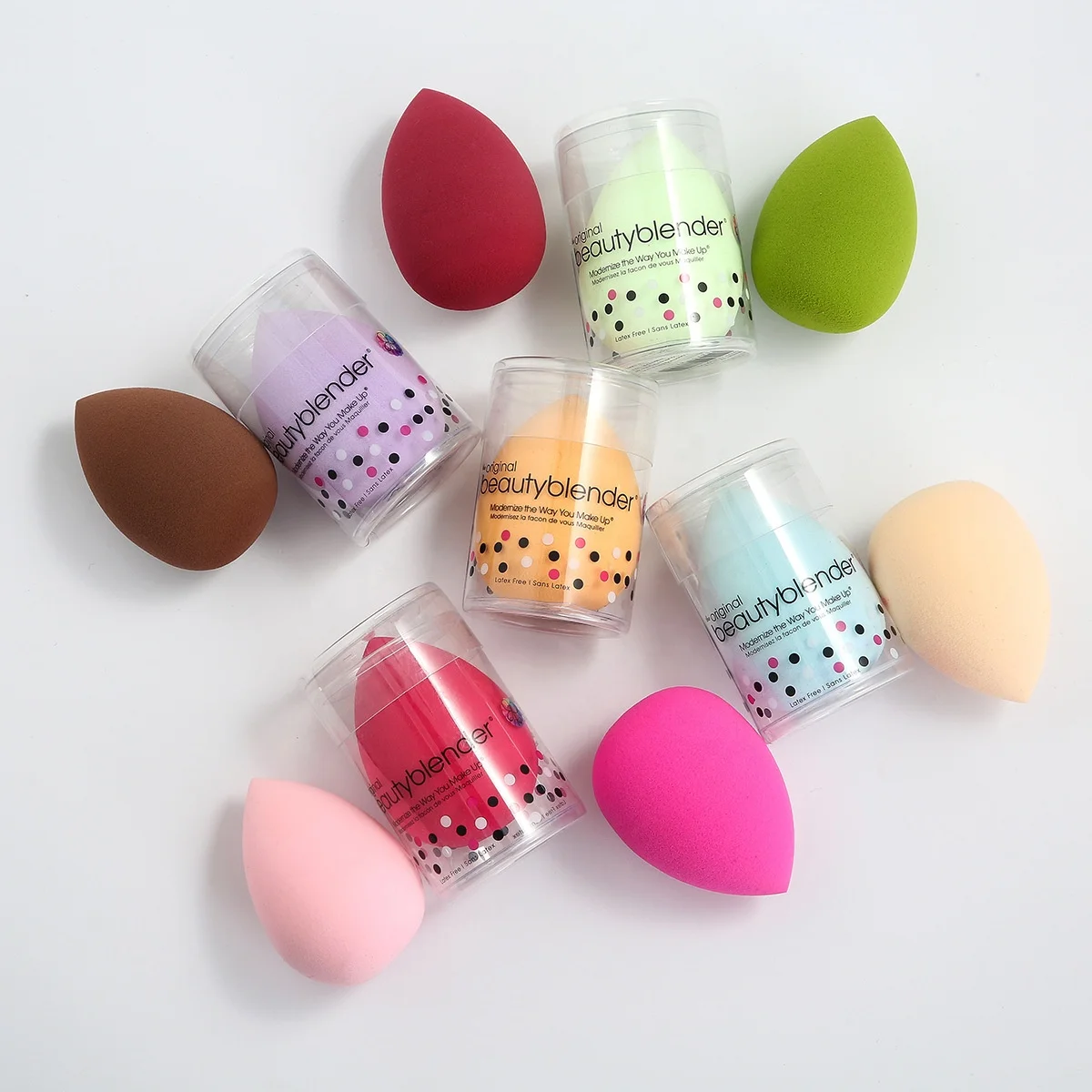 Benutzer definierte Logo Blender Beauty Foundation Blending Schwamm Beauty Makeup Schwamm Makeup Schwamm Cosmetic Puff