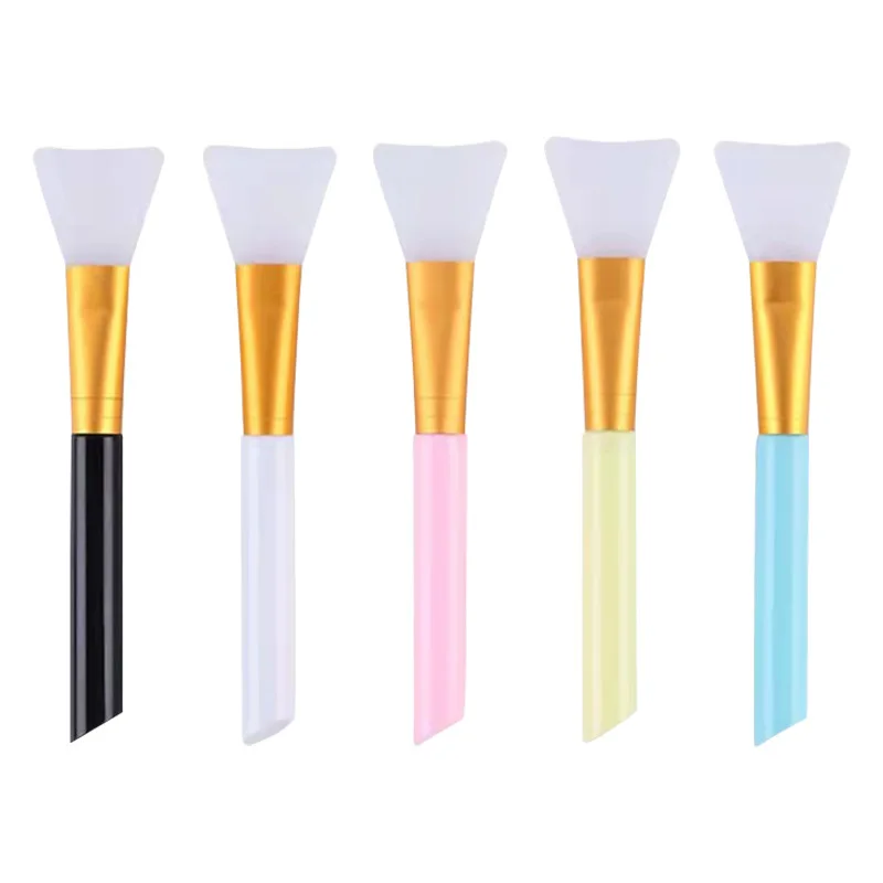 Profession elle mehrfarbige Silikon Gesichts Make-up Pinsel Gesichts maske Applikator DIY Cosmetic Beauty Tools Großhandel