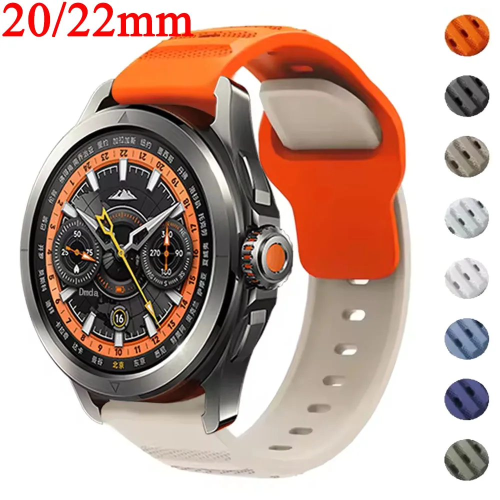 22mm 20mm Silikon Armband Für Xiaomi Uhr S4 Sport S3 S2 S1 Pro Aktive Atmungsaktive Band Für Xiaomi Uhr 2 Pro/Farbe 2 Armband Image