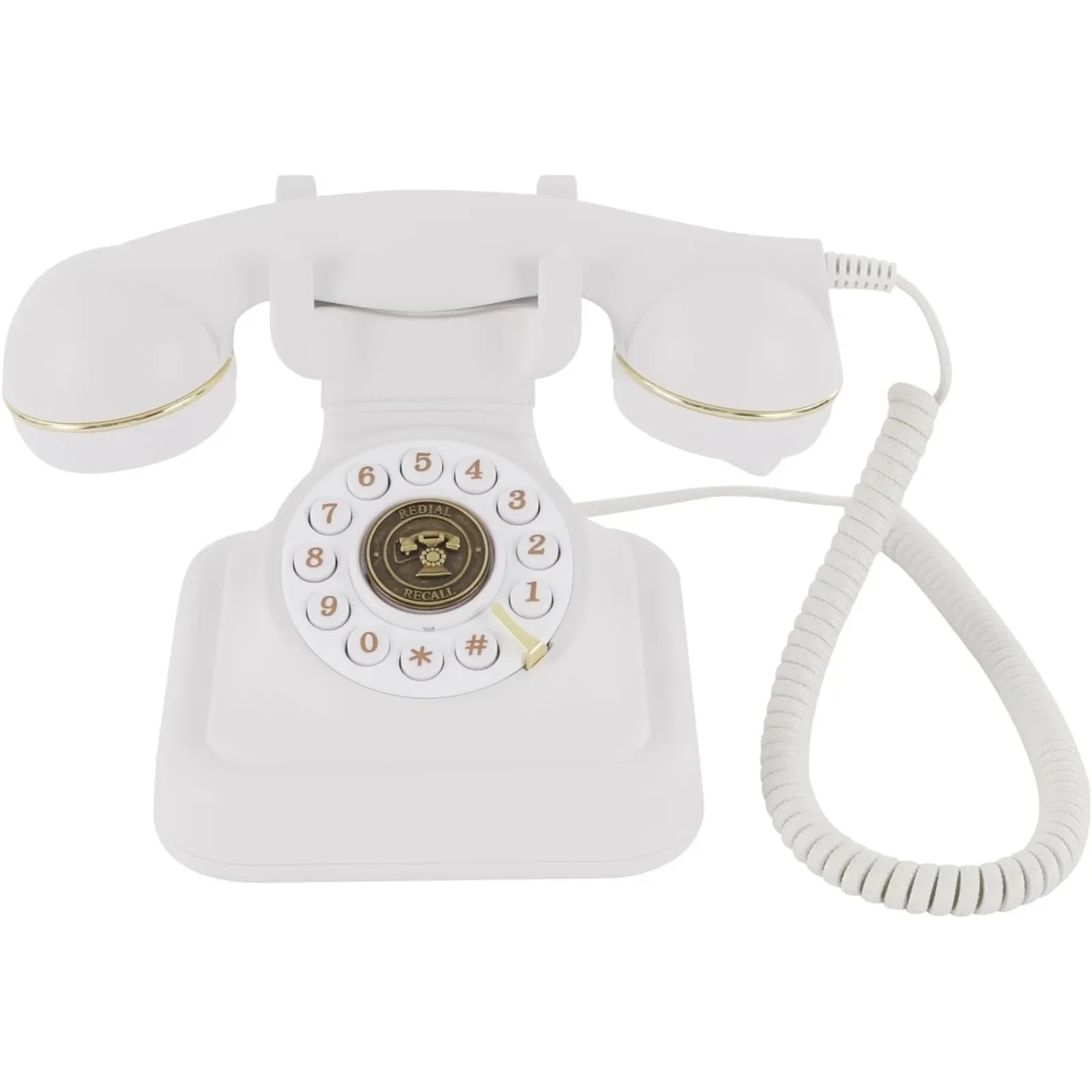 NEWEST Vintage Phone with Dial Adjustable Volume, Nostalgia Retro Landline Telephone, Retro Phone for Home Office Decoration