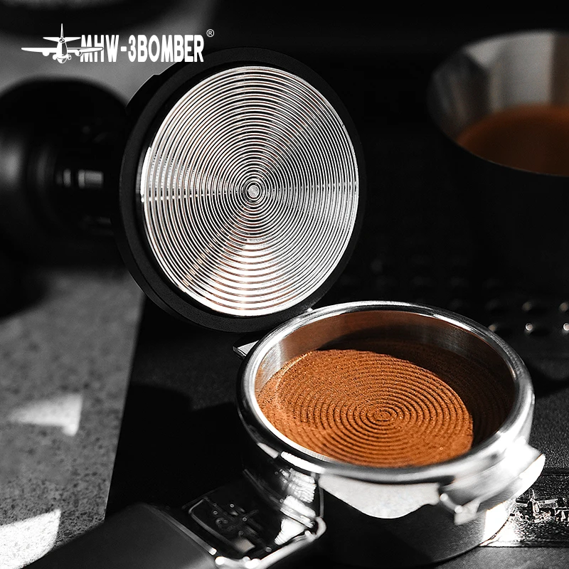 MHW-3BOMBER Espresso-Tamper 51/53,35 mm – federbelasteter Kaffee-Tamper mit Sound-Feedback-Tamper für Espressomaschine Image