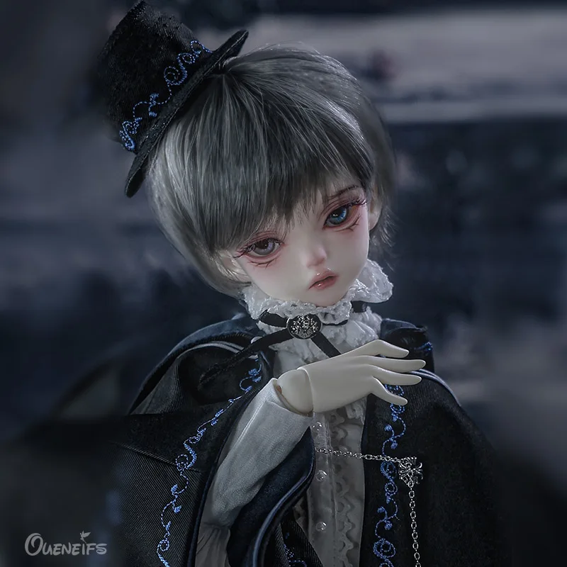 Ladestation-pega BJD 1/4 puppe mit GL Zweiten Generation Männlichen Körper Junge Fullset Mode Blau Trim Cape Magier bild Kunst puppe