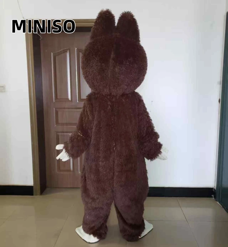 2028 La Brown Rabbit Maskottchen Kostüm Cosplay Rosa Kaninchen Mascotte Kostüm Charakter Karneval Weihnachtsfeier