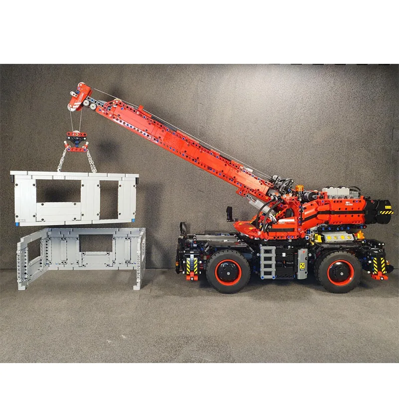 MOC-68437RC Rough Terrain Crane AssemblyBausteine Modell 3596Bausteine Zero MOC Kreative Kindergeburtstagsbausteine Image