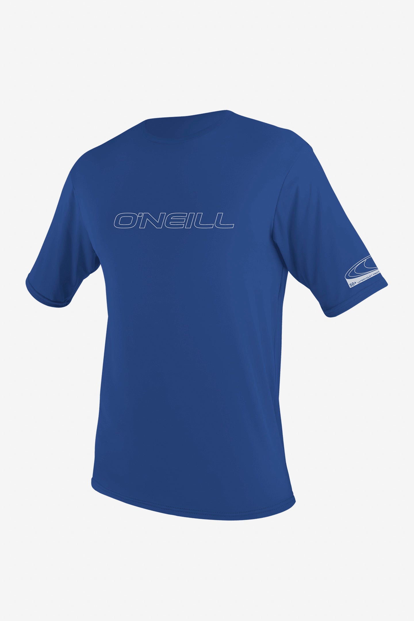 O'Neill Men's Basic Skins 50+ Short Sleeves Sun Shirt in Pacific, Size Medium