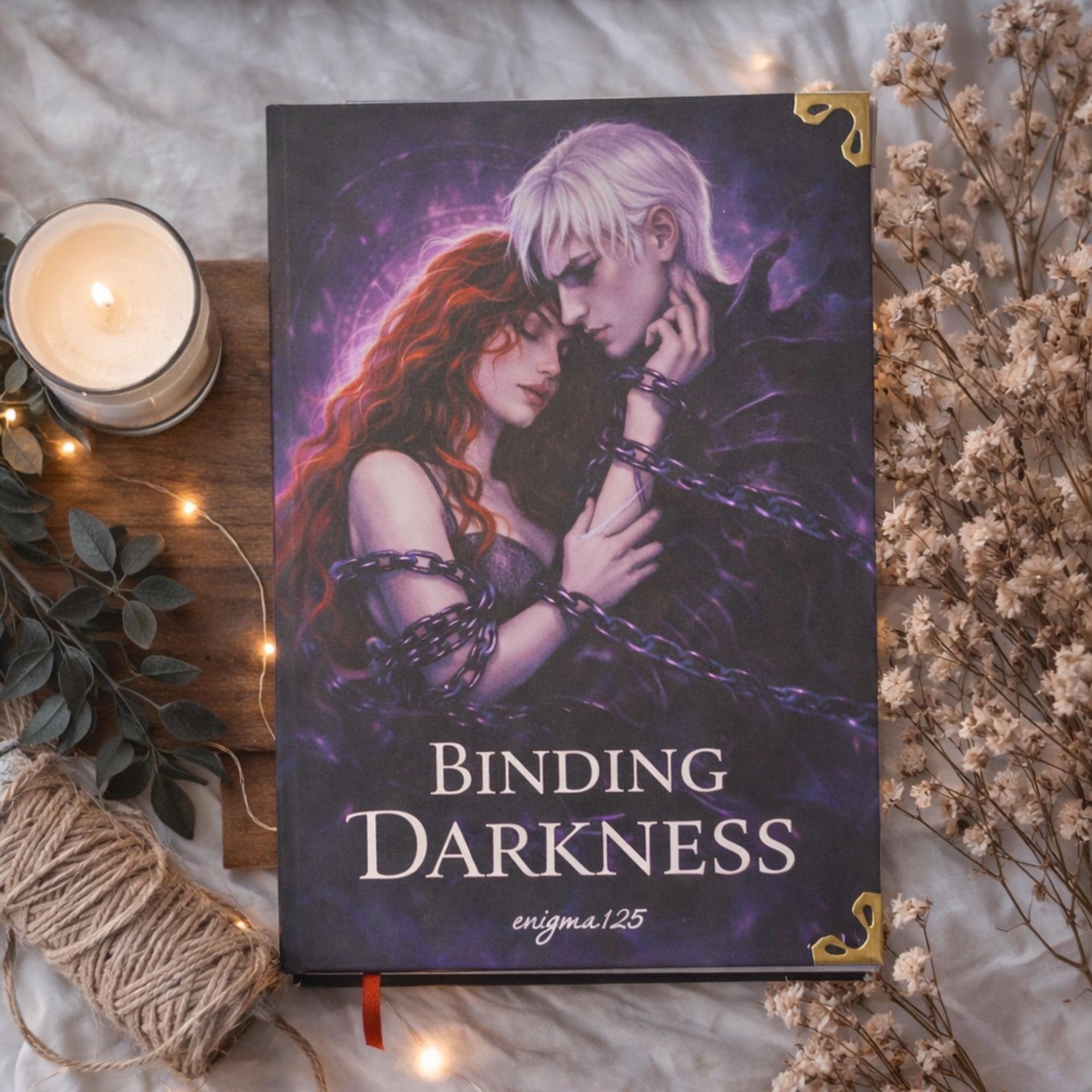 Rilegatura del libro con copertina rigida Darkness, copertina rigida A5, rilegatura fanfiction, rilegatura personalizzata, edizione rilegata speciale