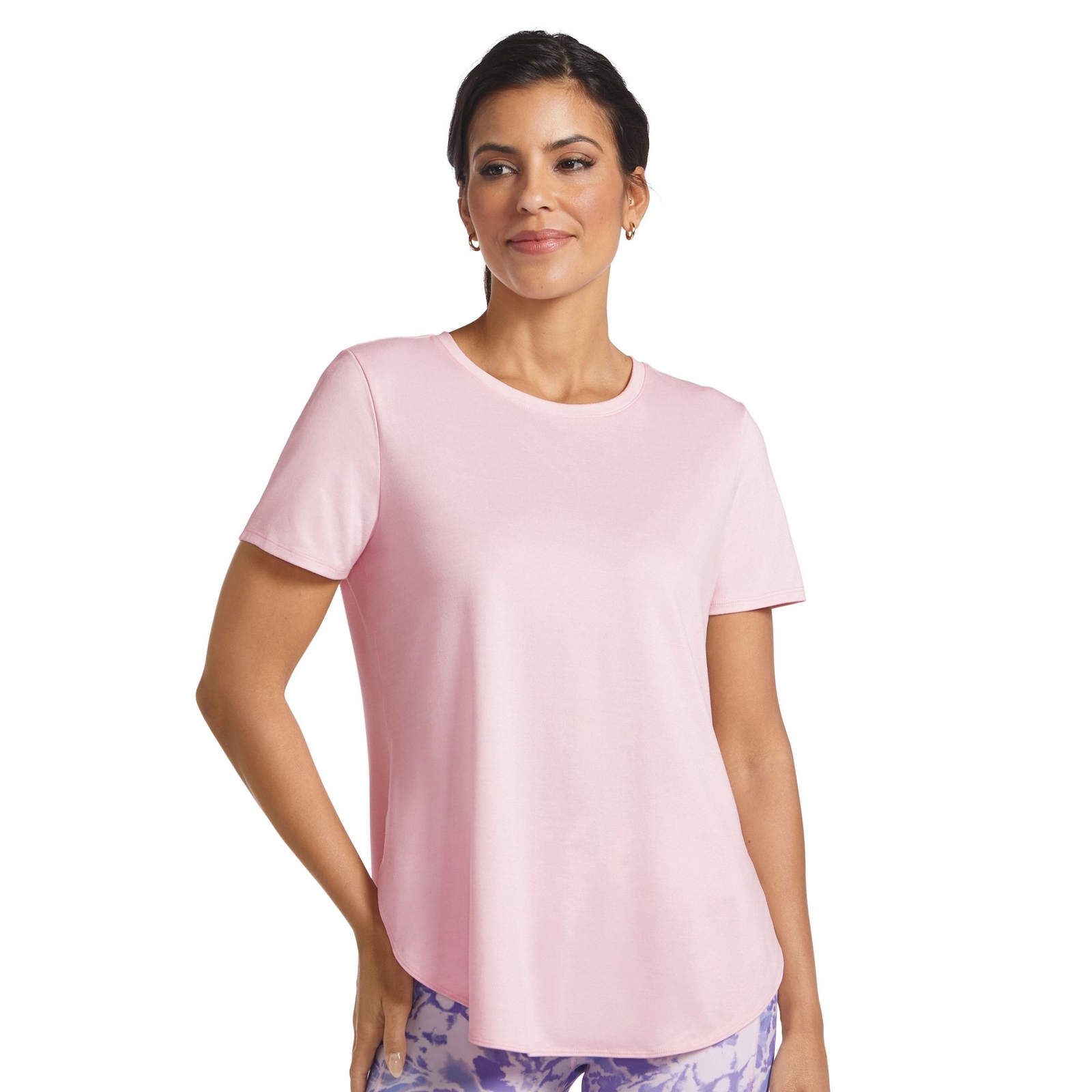 Skechers Women's GO WALK Wear GO DRI Swift Tunic Tee (Size XXXL) Pink Sugar, Polyester,Spandex