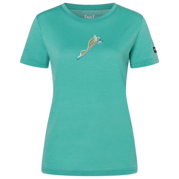 super.natural - Women's Duck Dive Tee - Merinoshirt Gr XL grün/ various