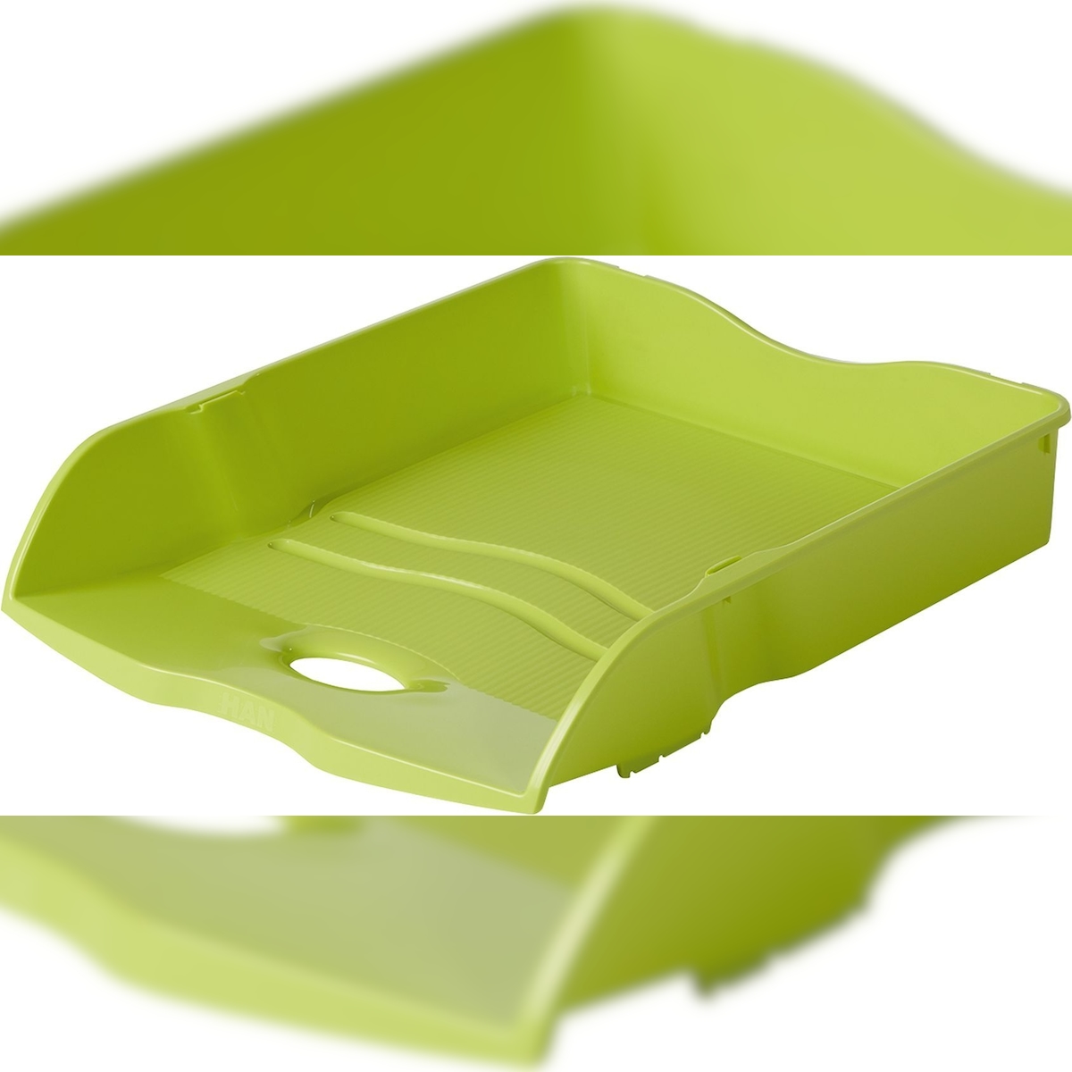 HAN Briefablage Re-Loop A4/C4 RC-Kunststoff stapelbar lemon Packung mit 6 Stück Image