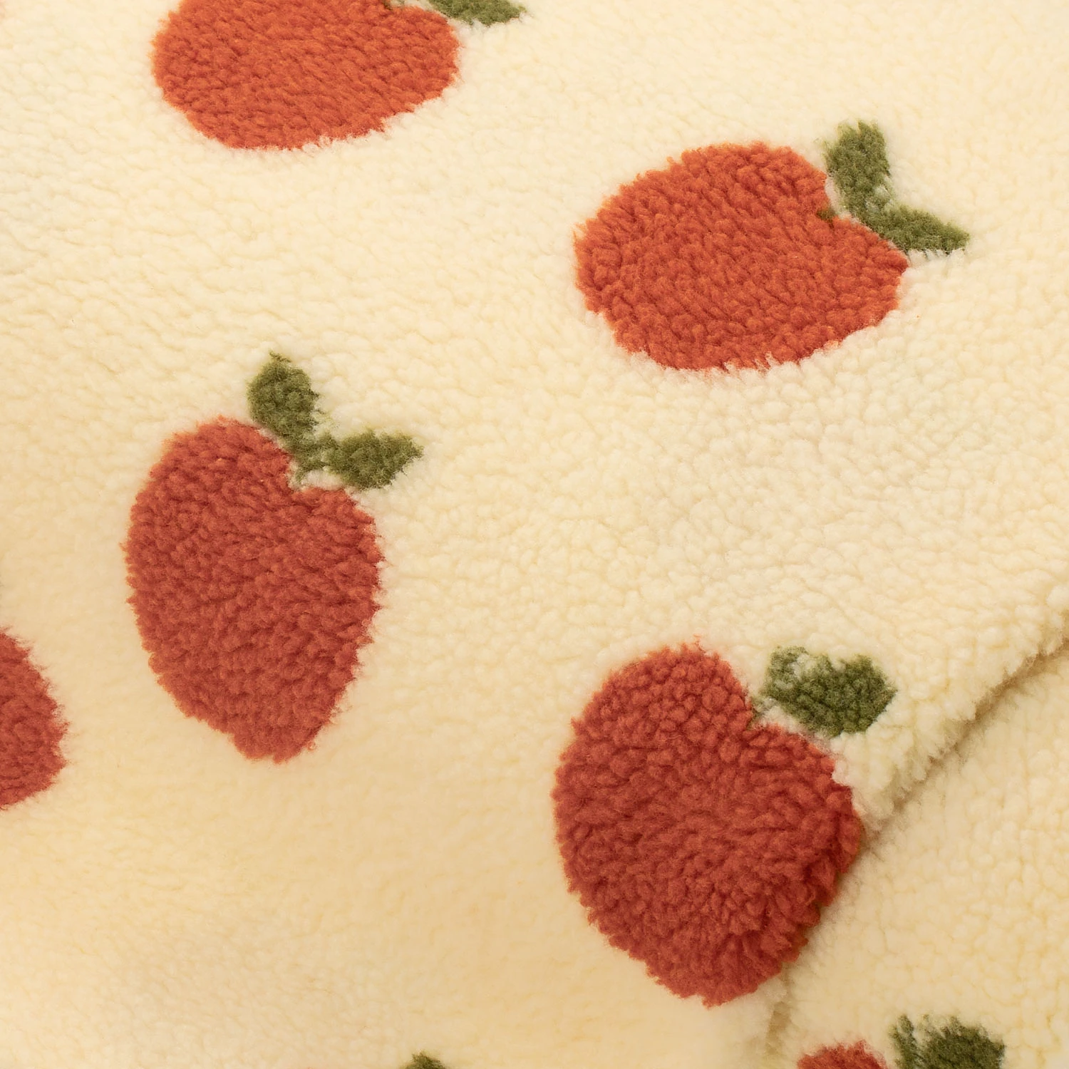 Teddystoff Apfel, wollweiß Image