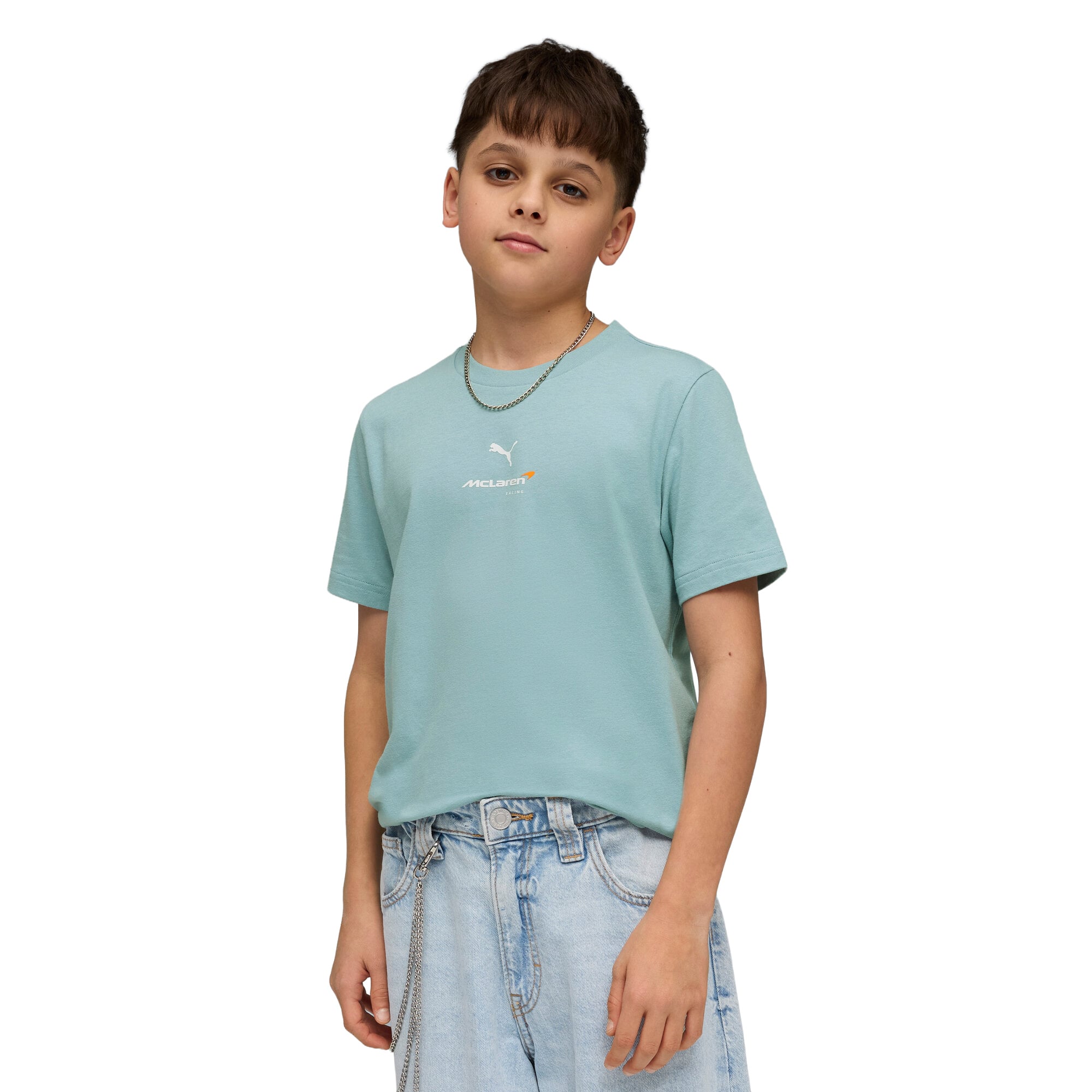 T-shirt petit logo McLaren - Bleu - Enfant - unisexe Taille: 140