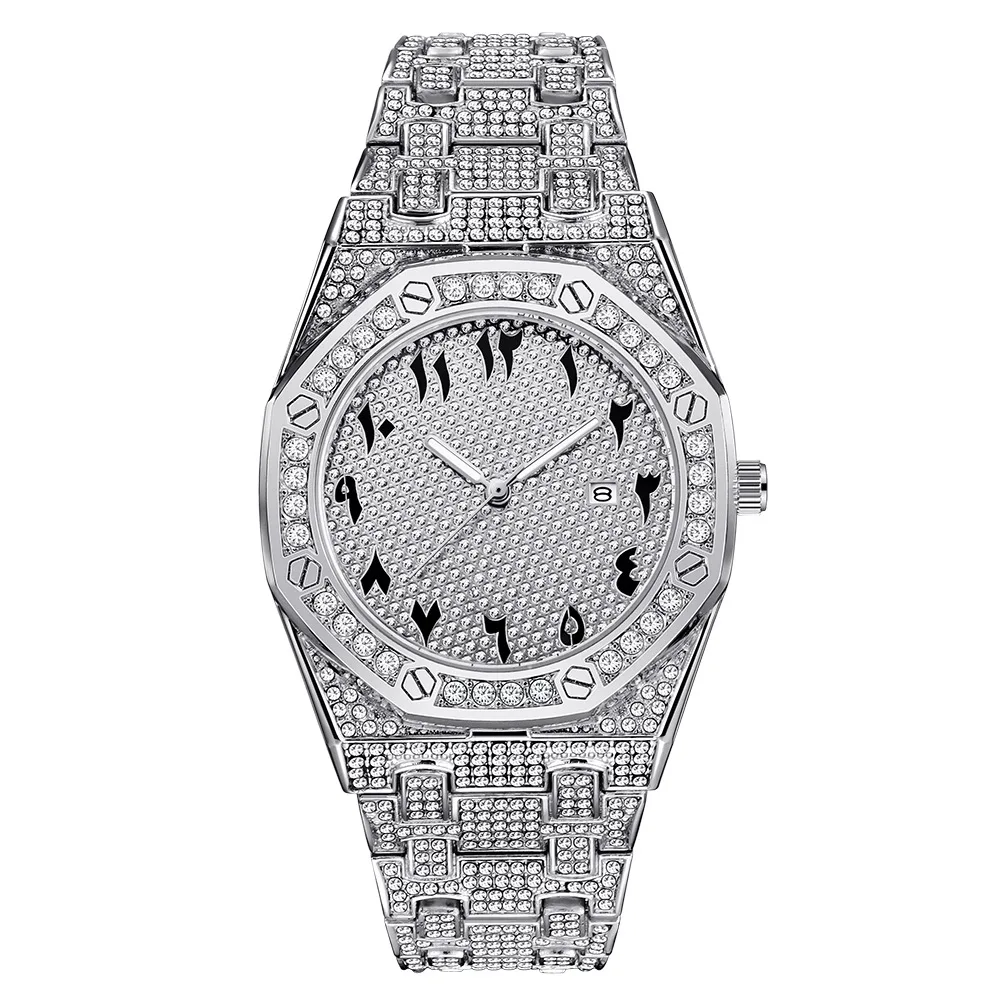 Neue coole Uhren für Männer Top-Marke Luxus Hip Hop vereist Diamant Quarz Armbanduhr männliche Uhr Relogio Masculino Drop Shipping Image