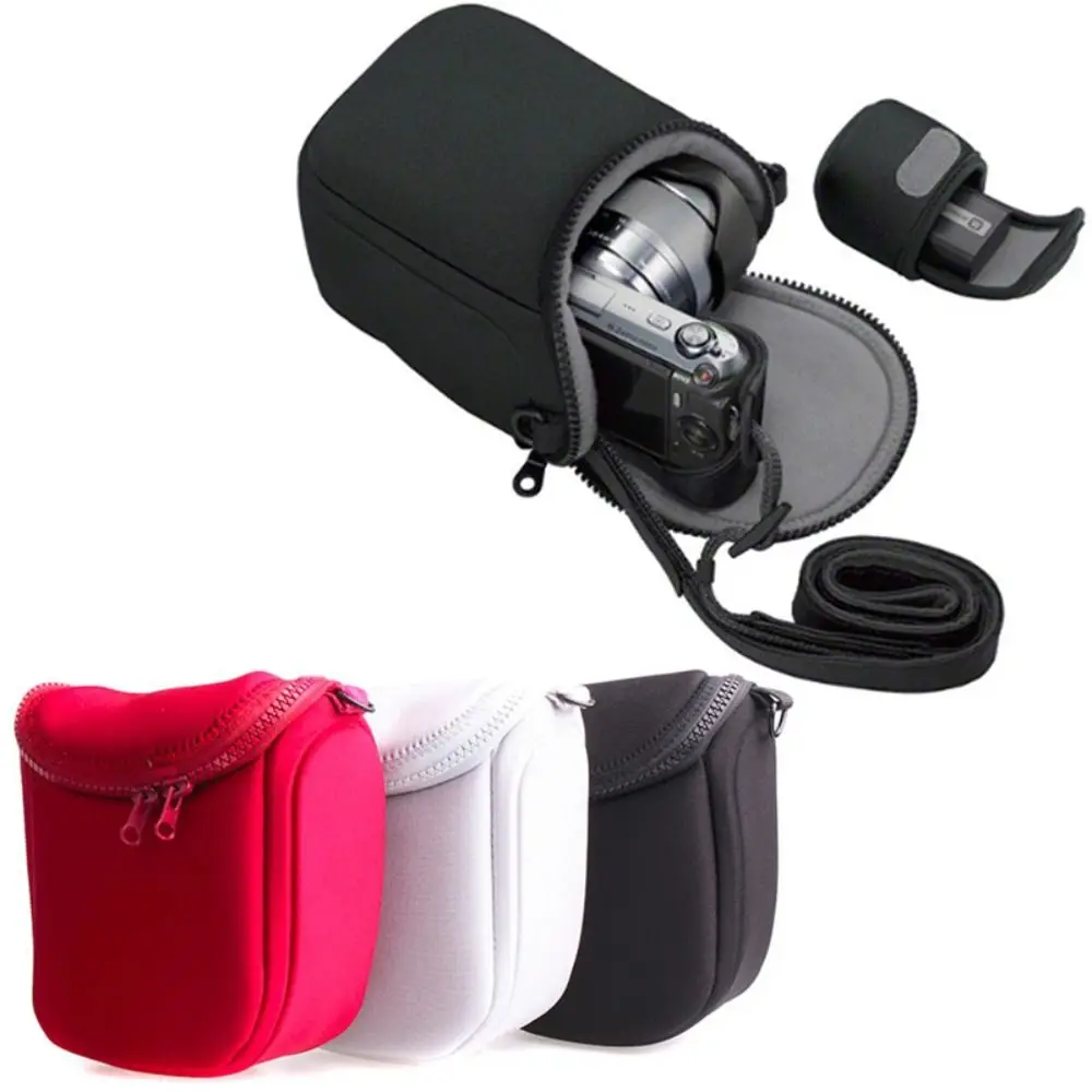 Wasserdichte Kameratasche aus Neopren mit Innentasche, Schultergurt für Digitalkameras für Sony/FujiFilm/Canon Image