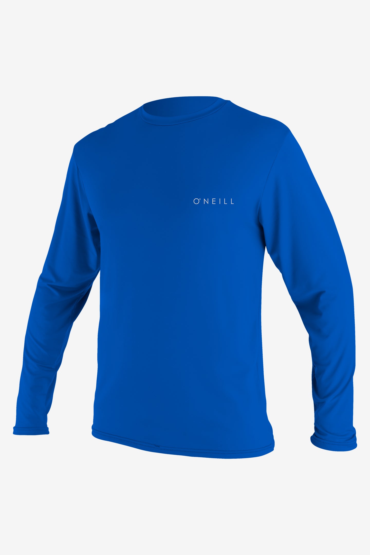 O'Neill Men's Basic Skins 30+ Long Sleeves Sun Shirt in Pacific, Size Small, Polyester