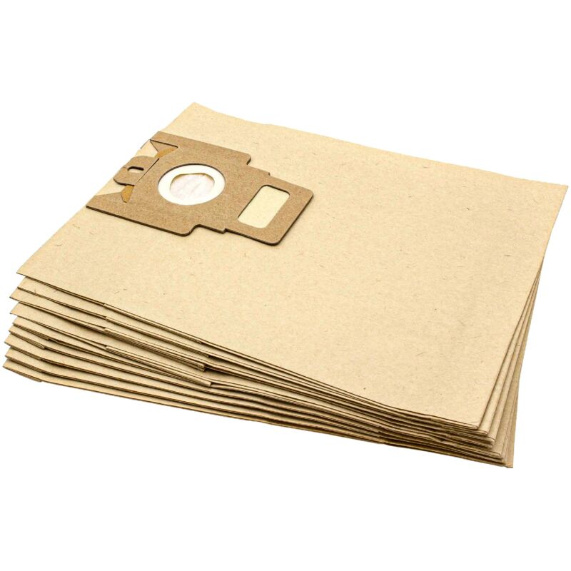 10x Sacchetto Compatibile Con Miele Allergy Control 700, Control Plus S 500 Aspirapolvere - In Carta, 28,5cm X 22cm, Color Sabbia - Vhbw