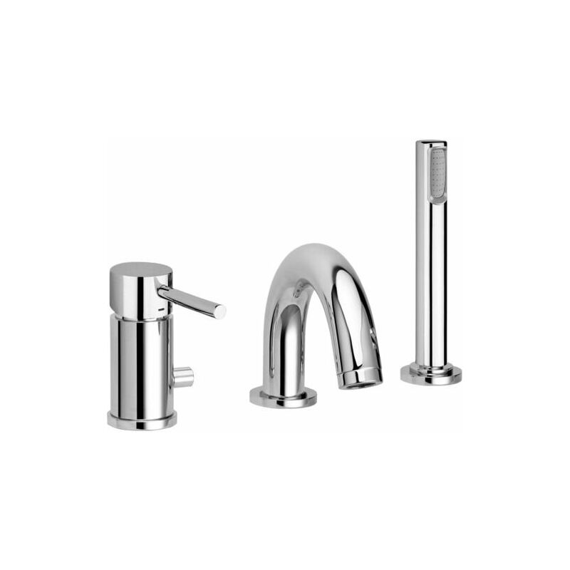 Paffoni - Miscelatore Bordo Vasca Con Portata Maggiorata Serie Birillo Bi047cr Cromato - Ottone