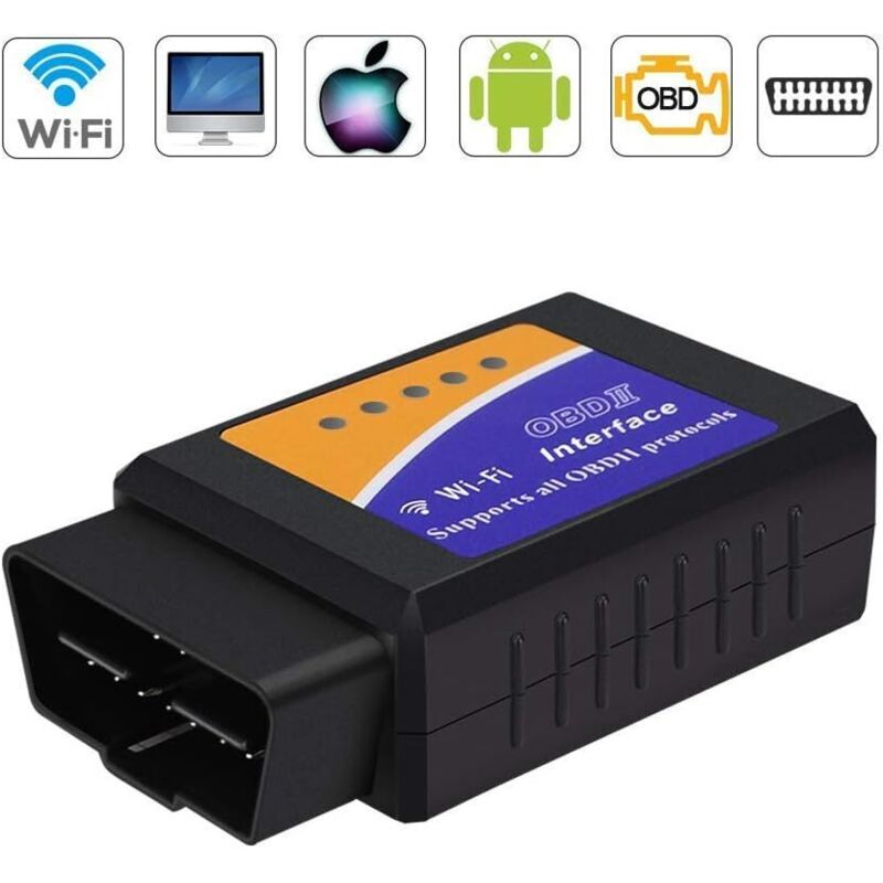 Strumento Diagnostico Obd2 Wifi, Strumento Diagnostico Per Auto Obd2 Elm327, Scanner Diagnostico Obd Ii Per Tutti I Veicoli, Connettore Universale Per Auto Con Codice Di Errore Per Ios Android Windows