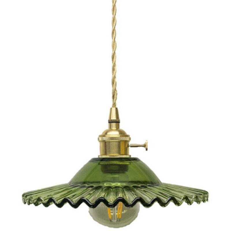 Lampada A Sospensione In Vetro Vintage Industriale E27 Lampada A Sospensione Retrò In Vetro Lampada A Sospensione Retrò Illuminazione A Soffitto Industriale Lampada A Sospensione Lampada A Sospensione
