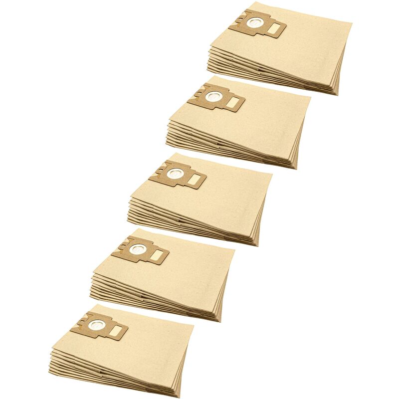 50x Sacchetto Compatibile Con Miele S 4221, S 4281 Babycare, S 4510, S 4561 Aspirapolvere - In Carta, 28,5cm X 22cm, Color Sabbia - Vhbw