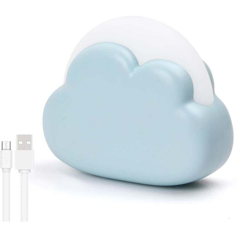 Luce Notturna Ricaricabile Per Bambini, Luce Notturna A Led In Plastica Per Neonati, Design A Forma Di Nuvola, 4 Modalità, Lampada Notturna Portatile, Lampada Da Comodino Per La Cameretta Dei Bambini,