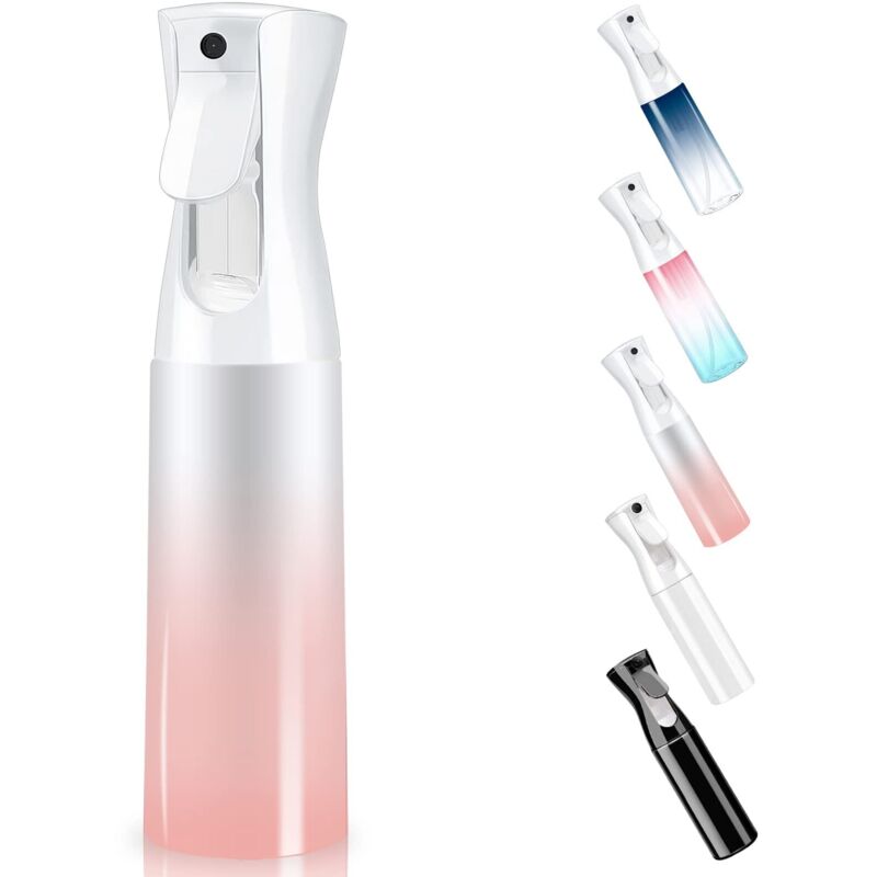 4 Flaconi Spray Per Capelli Da 300 Ml, Flaconi Spray Per Piante, Flaconi Spray Per Capelli Vuoti E Riutilizzabili, Flaconi Spray Vuoti Continui Per Parrucchieri, Piante, Viso (sfumatura Rosa)